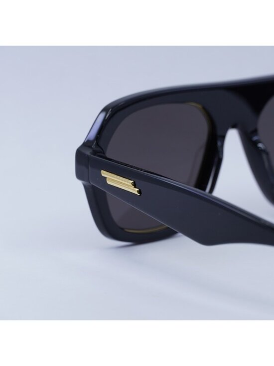 Bottega Veneta BV1217S 001 Sunglasses Black Aviator Frame, Grey Lenses main image 10